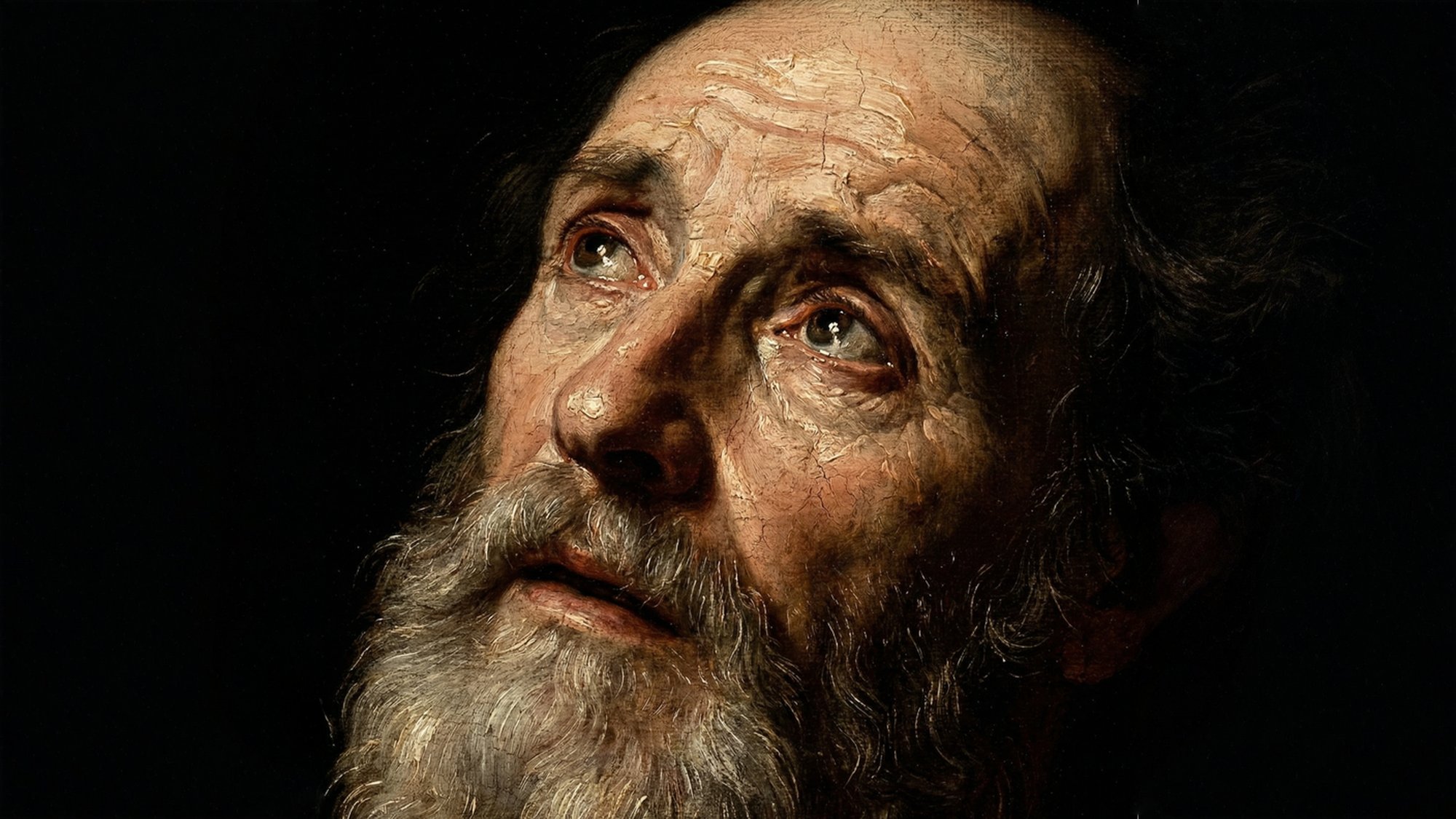 São Pedro chorando — IA